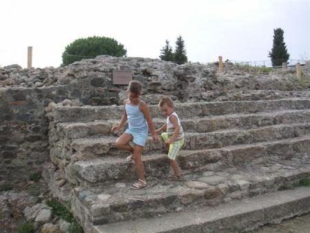 Visite de ruines romaine