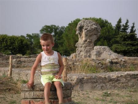 Visite de ruines romaine